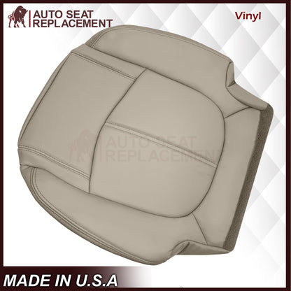 2009-2012 Chevrolet Traverse LT/LTZ Second Row Driver or Passenger Replacement Seat Cover: Non-Perforated, Tan