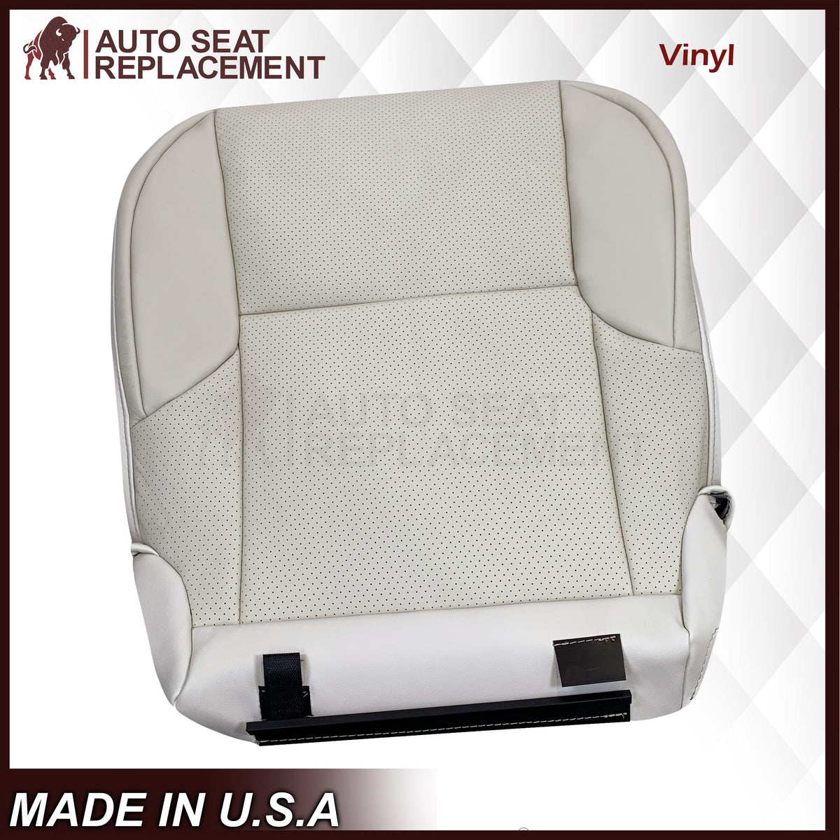 2010-2017 Lexus GX460 Replacement Perforated Synthetic Leather Seat Cover: Ecru “Off-White/Cream” Perforated