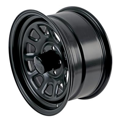 WHEEL STEEL MATTE BLK 16X8