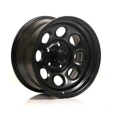 WHEEL STEEL MATTE BLK 17X9 5X1