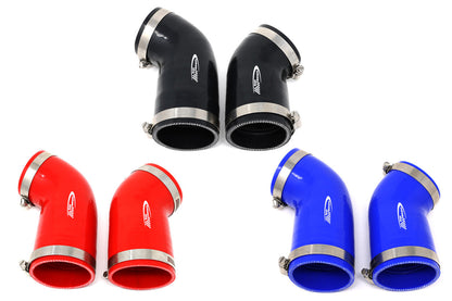 Toyota Tundra dual silicone intake hose kit 3.4L twin turbo engine bay