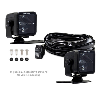Borne Off-Road 21+ Bronco Light Pods 2pc Ditch 3x3 Spot BNLT-BR-21-DT2S