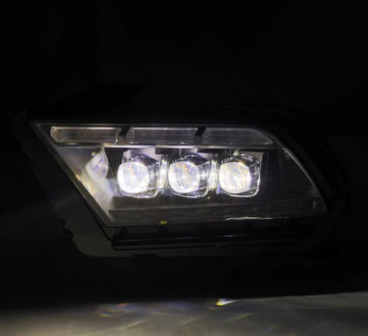 AlphaRex 10-12 Ford Mustang NOVA-Series LED Projector Headlights Blk w/Activ Light & Seq.Sig /SB DRL 880489 *Discontinued