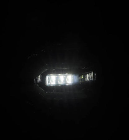 AlphaRex 07-13 GMC Sierra 1500/2500HD/3500HD Luxx Series LED Tail Lights - Alpha Black 630070 *Discontinued