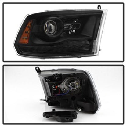SPYDER xTune Dodge Ram 13-17 ( w/ Factory Projector LED) Projector Headlight - Black HD-JH-DR13-P-BK 9040238