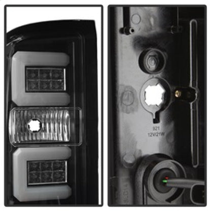 Spyder Chevy Silverado 2016-2017 Light Bar LED Tail Lights - Black ALT-YD-CS16-LED-BK 5083722