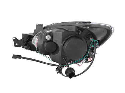 Anzo 2004-2007 Mitsubishi Lancer Projector Headlights w/ Halo Black (CCFL)