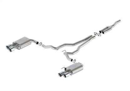 Ford Racing 2024 Mustang 2.3L Touring Non-Active Cat-Back Exhaust w/GT Valance - Chrome Tip M-5200-M2TCV