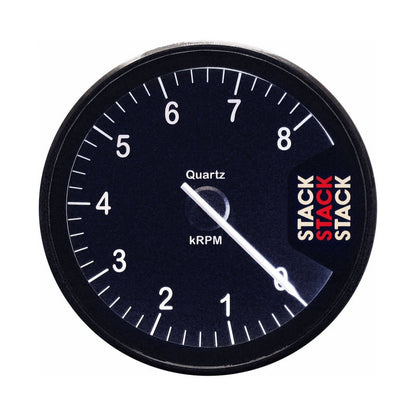 Autometer Stack Clubman Tachometer 80mm 0-8K RPM - Black ST200-08