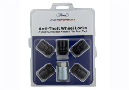 Ford Racing M12X1.5 Black Security Lug Nut - Set of 5 M-1A043-B5