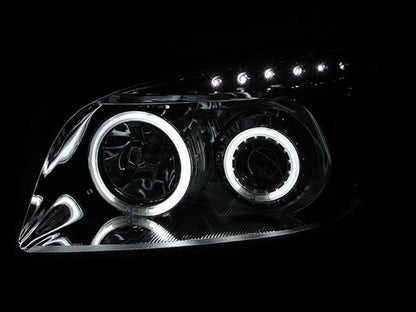 Anzo 2006-2008 Toyota Rav4 Projector Headlights w/ Halo Black