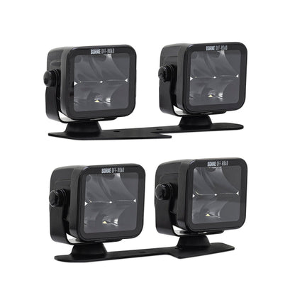 Borne Off-Road 21+ Bronco Light Pods 4pc Ditch 3x3 Spot BNLT-BR-21-DT4S