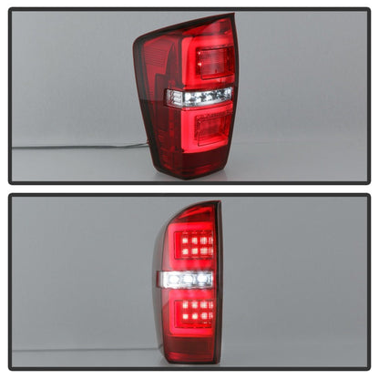 Spyder 16-17 Toyota Tacoma LED Tail Lights - Red Clear (ALT-YD-TT16-LED-RC) 5085757