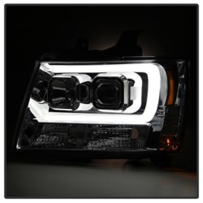 Spyder 07-14 Chevy Suburban/1500/2500/Tahoe V2 Projector Headlights Smoke PRO-YD-CSUB07V2-DRL-SM 5082589