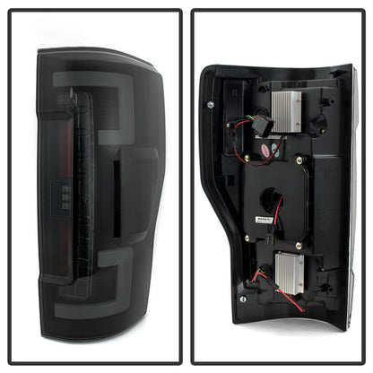 Spyder 17-18 Ford F-250 Super Duty (Excl LED Models) LED Tail Lights - Blk Smk (ALT-YD-FS17-LED-BSM) 5085597