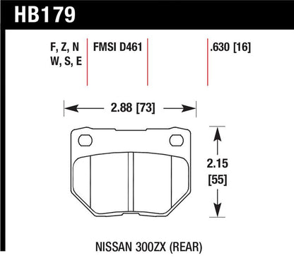 Hawk 06-07 WRX HPS Street Rear Brake Pads