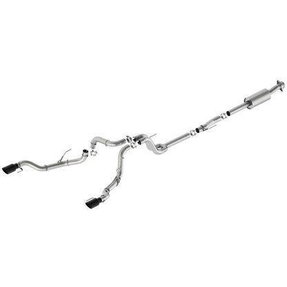 Ford Racing 21-24 F-150 Extreme Bumper Exit Exhaust - Black Tips M-5200-FEBRB