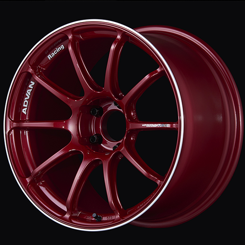 Advan RSIII 18x8.0 / +48 Offset / 5x100 / 63mm Bore / Racing Candy Red and Ring YA38G48DCRR