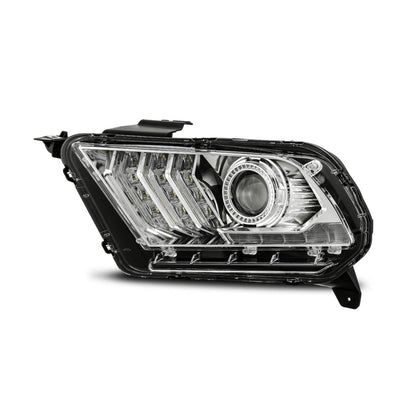 AlphaRex 10-12 Ford Mustang PRO-Series Projector Headlights Plank Style Chrome w/Top/Bottom DRL 880111 *Discontinued