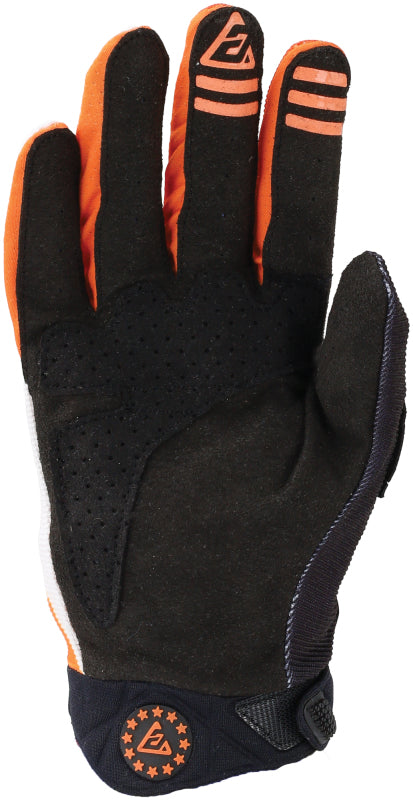 Answer 24 Peak Flo Gloves Black/Hyper Orange/White Youth - XL 442895