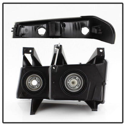 SPYDER Xtune Chevy Colorado 04-12 OEM Headlights w/ Bumper Lights Black HD-JH-CCOL04-SET-BK 9032110