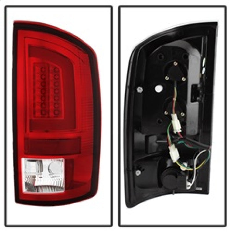 Spyder 03-06 Dodge Ram 2500/3500 V3 Light Bar LED Tail Light - Red Clear (ALT-YD-DRAM02V3-LBLED-RC) 5084132