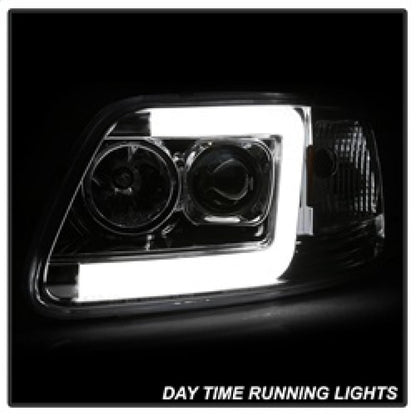 Spyder 97-03 Ford F-150 (After 6/1997) V2 Proj Headlights DRL LED - Chrm (PRO-YD-FF15097V2-LB-C) 5084644