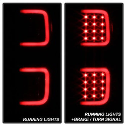 SPYDER xTune Ford F150 09-14 LED Tail Lights - Black ALT-ON-FF15009-LBLED-BSM 9038495