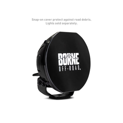 Borne Off-Road 7in Round Light Cover Black BNLT-COV-RD7BK