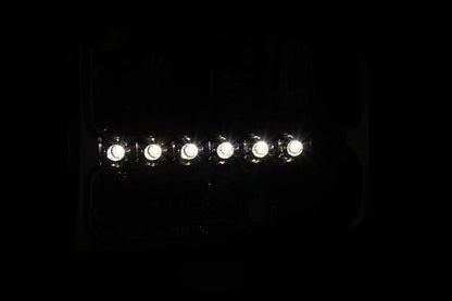 Anzo 2000-2004 Ford Excursion Crystal Headlights Chrome w/ LED 1pc