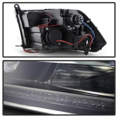 Spyder Dodge Ram 1500 09-14 Projector Headlights Halogen- LED Halo LED - Blk Smke PRO-YD-DR09-HL-BSM 5078407