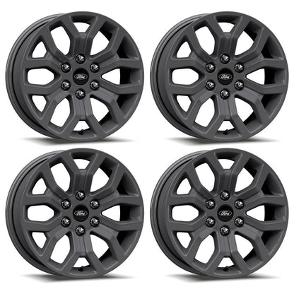 Ford Racing 15-22 F-150 18x7.5in Matte Gray Wheel Kit M-1007K-1875G