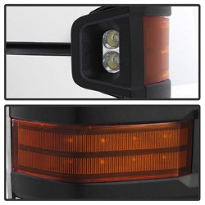 SPYDER xTune Chevy Silverado 07-13 Heated Amber LED Signal Mirrors Chrome MIR-CSIL07S-G3C-PWH-AM-SET 9936760