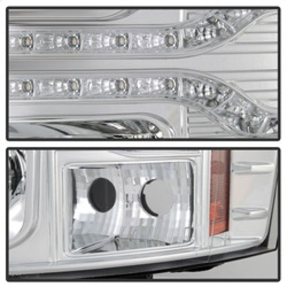 Spyder Chevy Silverado 1500 07-13 V2 Projector Headlights - LED DRL - Chrome PRO-YD-CS07V2-DRL-C 5083586