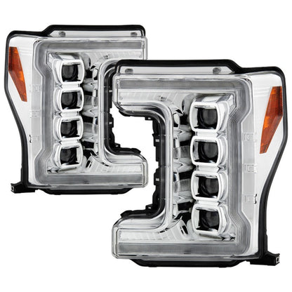 Spyder Ford F-250/F-350/F450 17-18 Full LED Headlights Black PRO-YD-FS17HALAP-SEQ-C 5087447