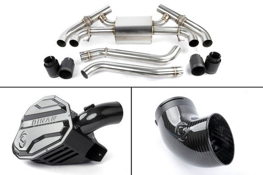 Dinan G42 M240i Foundation Package (F) Carbon Intake / Black Exhaust / Turbo Inlet