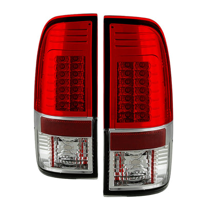 Spyder Ford Super Duty 08-15 Version 2 LED Tail Lights Red Clear ALT-YD-FS07-LED-G2-RC 5029195