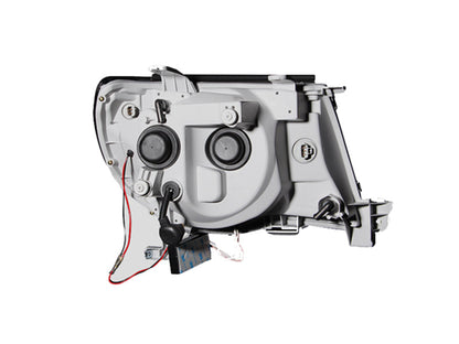 Anzo 2005-2011 Toyota Tacoma Projector Headlights w/ Halo Black