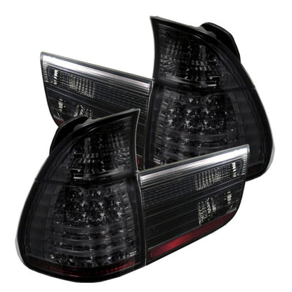 Spyder BMW E53 X5 00-06 4PCS LED Tail Lights Smoke ALT-YD-BE5300-LED-SM 5000828