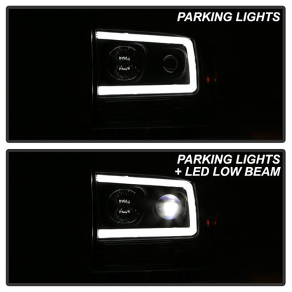 SPYDER Ford F-250 99-04/Excursion 00-04 1 Piece LED Headlights - Black PRO-YD-FF25099V2PL-BK 5088062