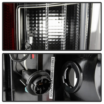 Spyder Ford F150 18-19 - Light Bar LED Tail Lights - All Black ALT-YD-FF15018-LED-BKV2 5085955