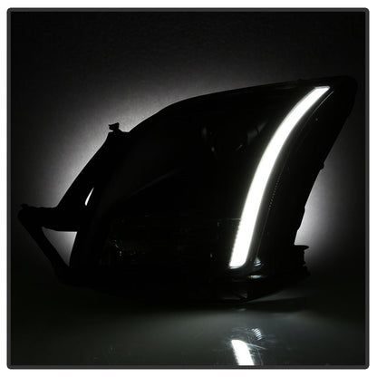 SPYDER xTune 06-09 Ford Fusion Light Bar DRL Projector Headlights - Black (PRO-JH-FFU06-LB-BK) 9042119