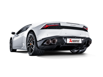 Akrapovic 16-16 Lamborghini Huracan LP 580-2 Coupe/Spyder Slip-On Line (Titanium) w/ Carbon Tips MTP-LA/TI/2