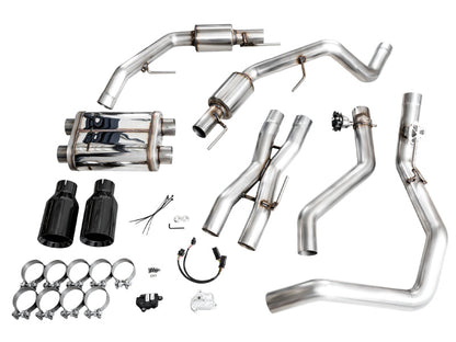 AWE Tuning AWE Gen 3 Raptor R SwitchPath Exhaust - Diamond Black Tips 3025-33852