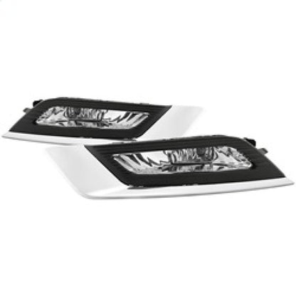 Spyder 17-18 Ford Fusion OEM Fog Lights w/ Switch & Cover - Clear (FL-FFUS17-C) 5085405