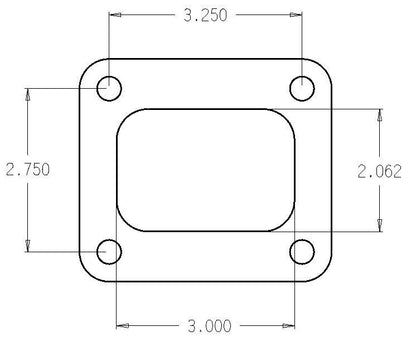 Cometic Turbo FLG T4 Garrett Exh Inlet .010in Exhaust Gasket