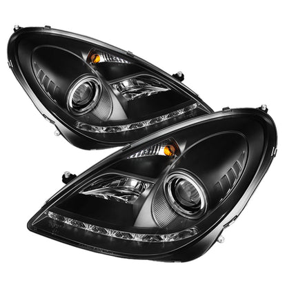 Spyder Mercedes Benz SLK 05-10 Projector Xenon/HID Model- DRL Blk PRO-YD-MBSLK05-HID-DRL-BK 5015006