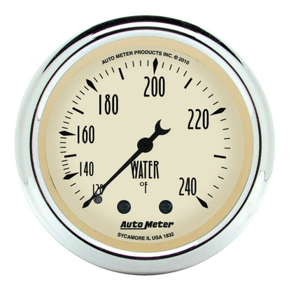 AutoMeter Gauge Kit 5 Pc. 3-1/8in. & 2-1/16in. Mech. Speedo. Wtmp & Oilp Antq Beige 1811
