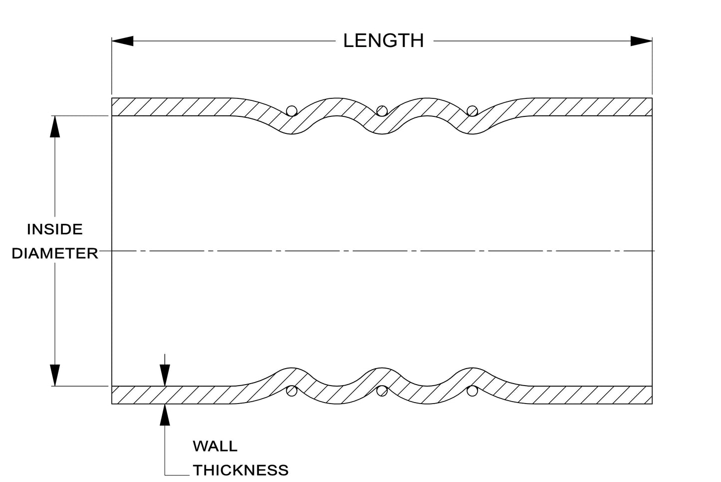 HPS Performance Products HPS 3-1/2" ID, Silicone Charge Air Cooler CAC Hose Double Hump Coupler Bellow Hot Side, Ultra High Temp 4-ply Aramid Reinforced