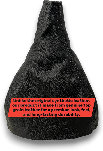 For Chevy Camaro Z28 Base RS 1993-1997 Genuine Leather MANUAL Shift Boot Cover In Black